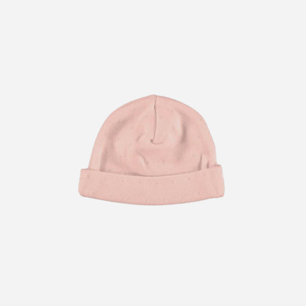 Bebe Organics - Bebe Hat - Blush Pointelle