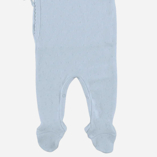 Bebe Organics - Bebe Wrap Overall - Blue Pointelle