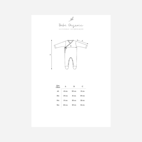 Bebe Organics - Bebe Wrap Overall - Blue Pointelle