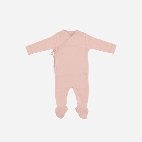 Bebe Organics - Bebe Wrap Overall - Blush Pointelle