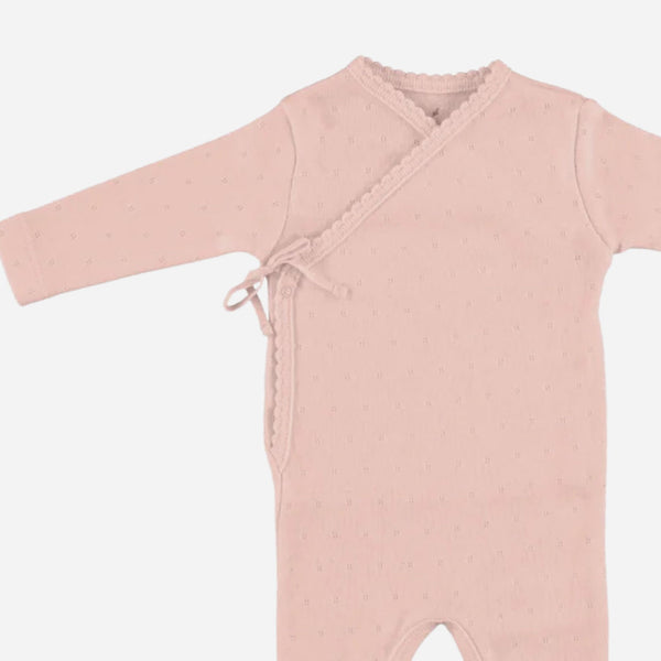 Bebe Organics - Bebe Wrap Overall - Blush Pointelle