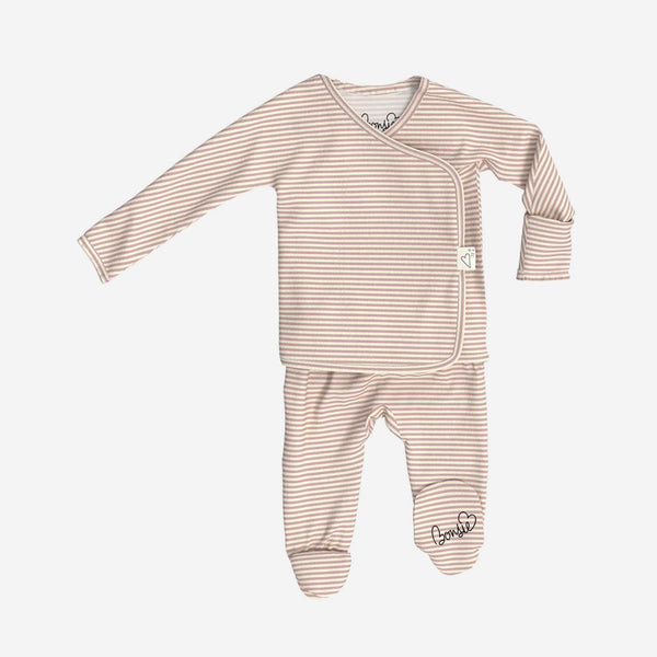 Bonsie Skin to Skin Babywear - Footie - Berry Twist
