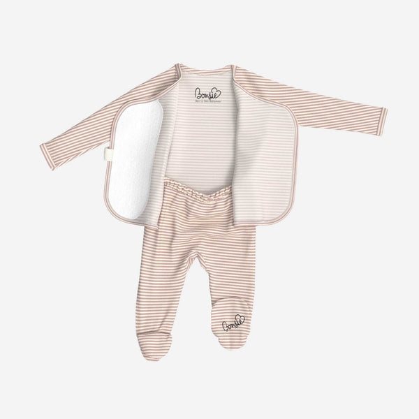 Bonsie Skin to Skin Babywear - Footie - Berry Twist