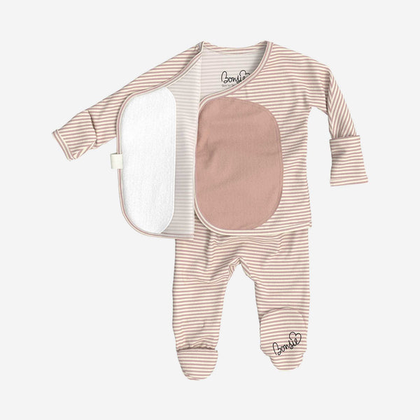 Bonsie Skin to Skin Babywear - Footie - Berry Twist