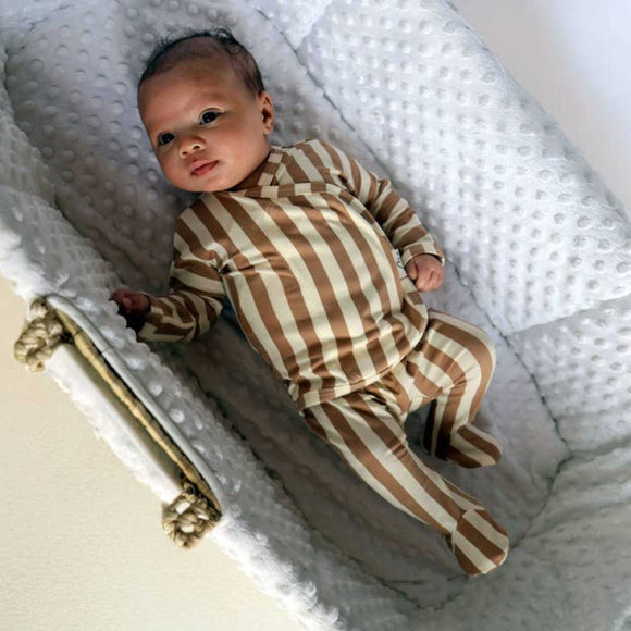 Bonsie Skin to Skin Babywear - Footie - Toffee Twist