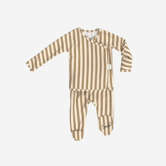 Bonsie Skin to Skin Babywear - Footie - Toffee Twist