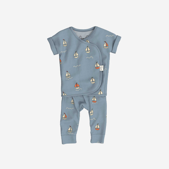 Bonsie Skin to Skin Babywear - Footless Short Sleeve - Ahoy Baby