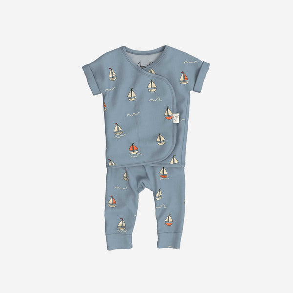 Bonsie Skin to Skin Babywear - Footless Short Sleeve - Ahoy Baby