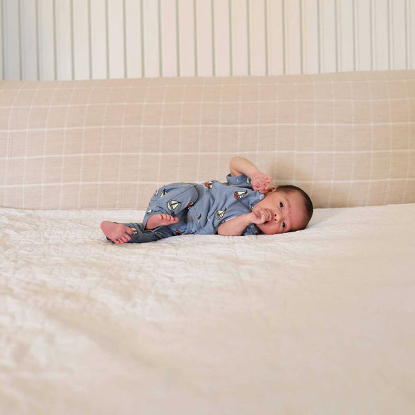 Bonsie Skin to Skin Babywear - Footless Short Sleeve - Ahoy Baby