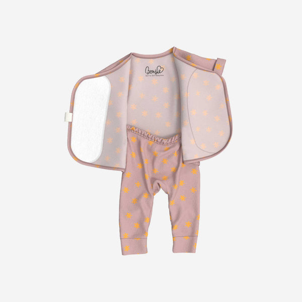 Bonsie Skin to Skin Babywear -  Footless Short Sleeve - Galaxy Gleam