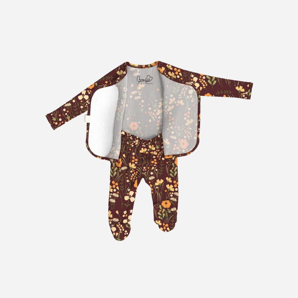 Bonsie Skin to Skin Babywear - Skin To Skin  Footie - Autumn Meadow