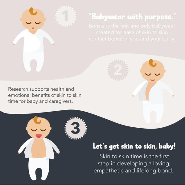 Bonsie Skin to Skin Babywear - Skin To Skin  Footie - Flight Crew