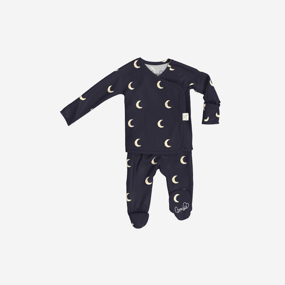 Bonsie Skin to Skin Babywear - Skin to Skin Footie - G'night Moon