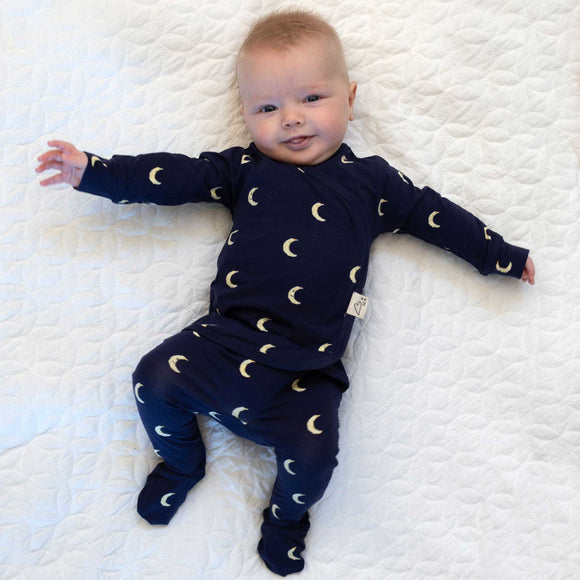 Bonsie Skin to Skin Babywear - Skin to Skin Footie - G'night Moon