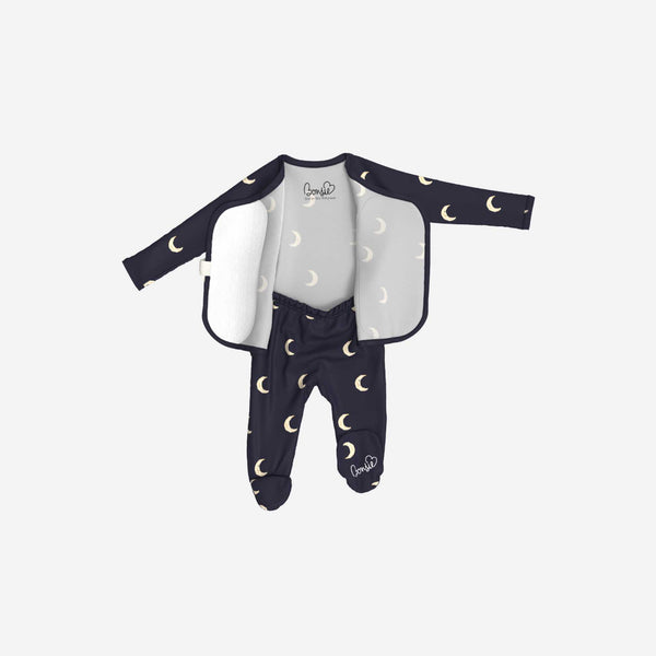 Bonsie Skin to Skin Babywear - Skin to Skin Footie - G'night Moon