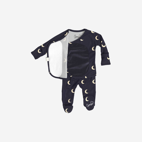 Bonsie Skin to Skin Babywear - Skin to Skin Footie - G'night Moon