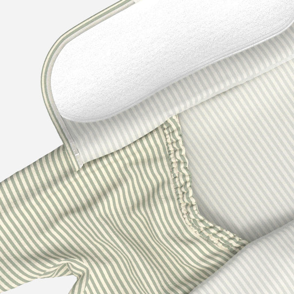 Bonsie Skin to Skin Babywear - Skin to Skin Footie - Mint Twist Stripe