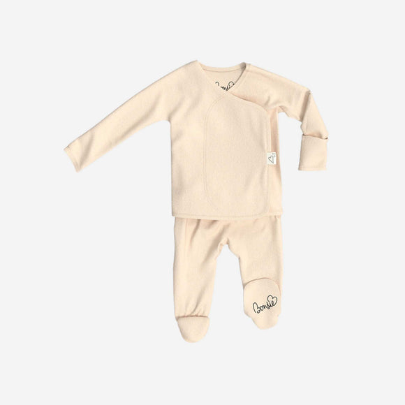 Bonsie Skin to Skin Babywear -  Skin to Skin Footie -Oat