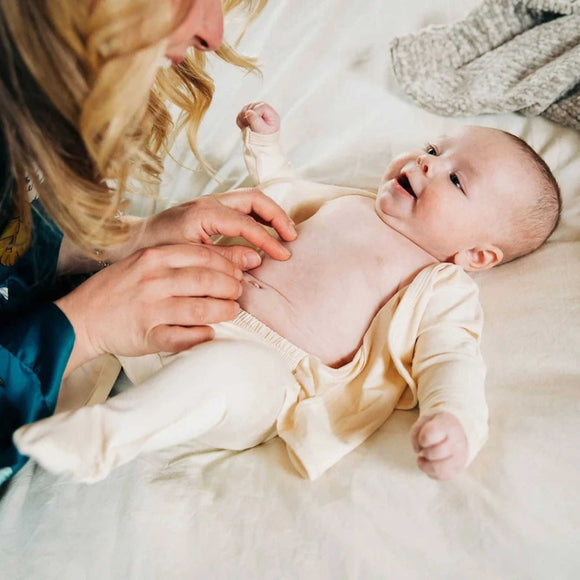 Bonsie Skin to Skin Babywear -  Skin to Skin Footie -Oat