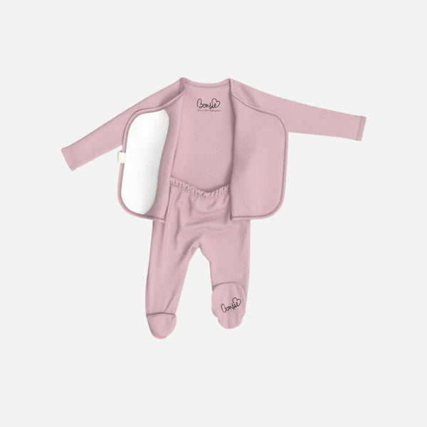 Bonsie Skin to Skin Babywear - Skin to Skin Footie - Peony 