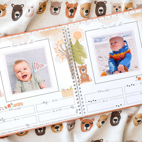 Books - Teddy Bears Picnic Luxury First Year Baby Memory Book