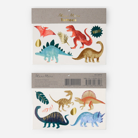 Meri Meri - Dinosaur Kingdom Large  Tattoos 
