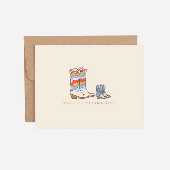 Callie Danielle - Congrats On Your New Texan Greeting Card