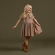 Rylee + Cru - Camille Dress - Brown Gingham