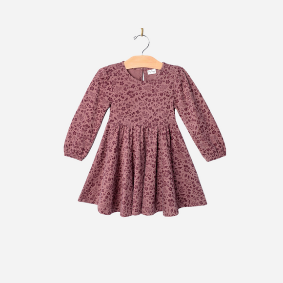 City Mouse - Twirl Dress - Plum Birds