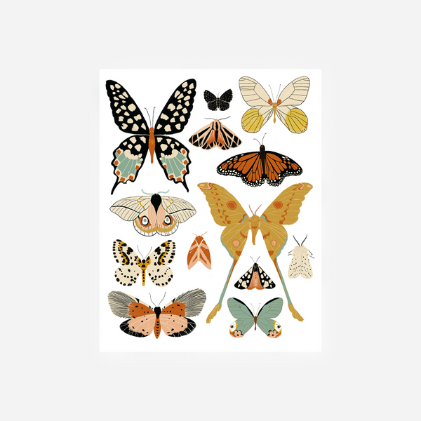 Clementine Kids - Butterfly Collector Art (Portrait)