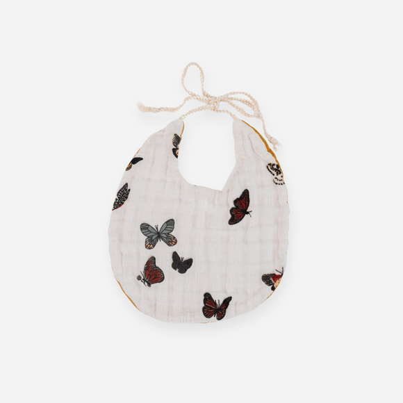 Clementine Kids - Cotton Muslin Bib - Butterfly