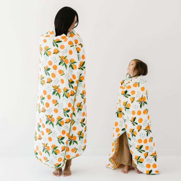 Clementine Kids - Large Clementine Cotton Muslin Throw Blanket