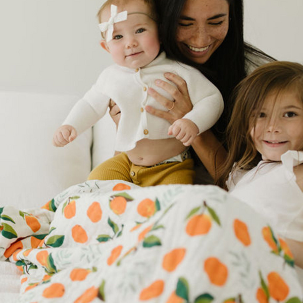 Clementine Kids - Large Clementine Cotton Muslin Throw Blanket
