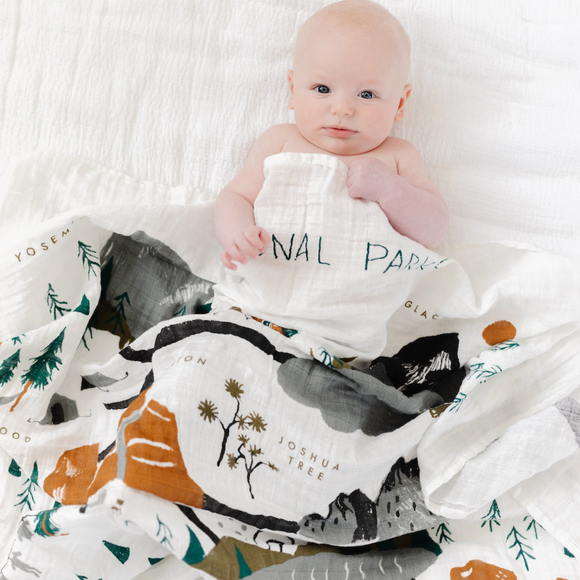 Clementine Kids - National Parks Cotton Muslin Swaddle