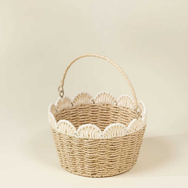Coco Village - Scallop Edge Basket - Medium