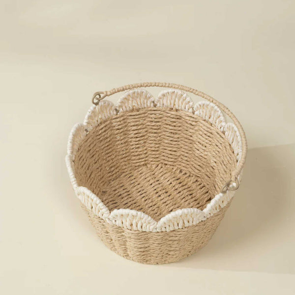 Coco Village - Scallop Edge Basket - Medium