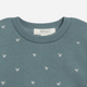 Colored Organics - Abbey Fleece Ruffle Sleeve Pullover- Bow/Teal