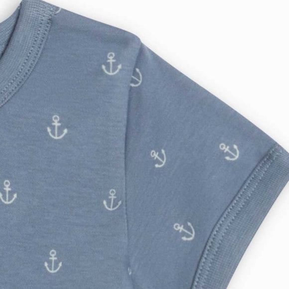 Colored Organics - Andy Ringer Tee - Anchor / Sea + Powder