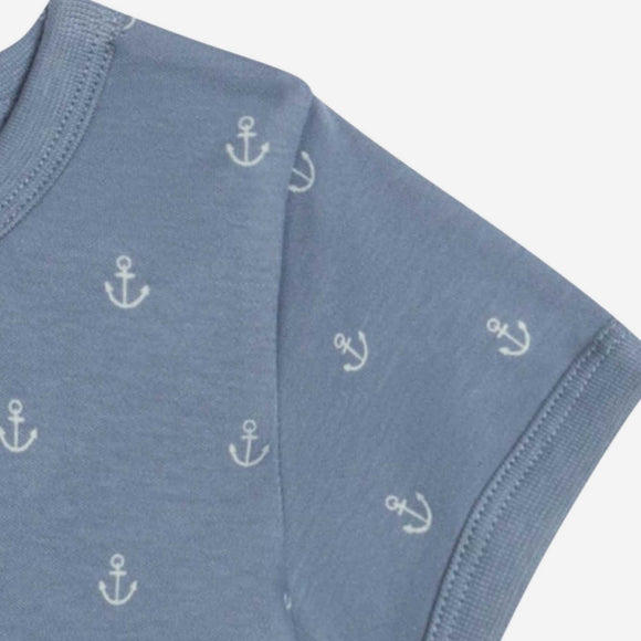 Colored Organics - Andy Ringer Tee - Anchor / Sea + Powder