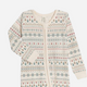 Colored Organics - Baby Peyton Footed Sleeper - Fairisle/Teal