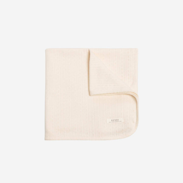 Colored Organics - Brushed Pointelle Swaddle Blanket - Ivory