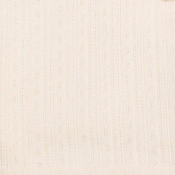 Colored Organics - Brushed Pointelle Swaddle Blanket - Ivory
