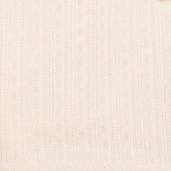Colored Organics - Brushed Pointelle Swaddle Blanket - Ivory
