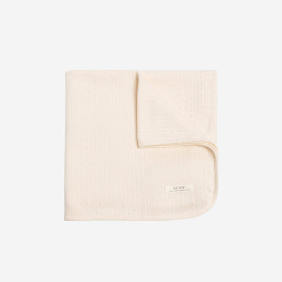 Colored Organics - Brushed Pointelle Swaddle Blanket - Loren Floral