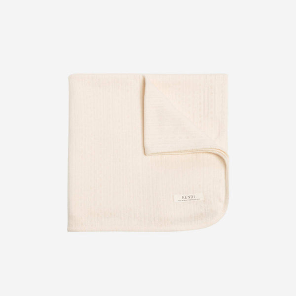 Colored Organics - Brushed Pointelle Swaddle Blanket - Loren Floral