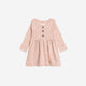 Colored Organics - Bryn Brushed Back Pointelle Henley Dress - Haran Floral
