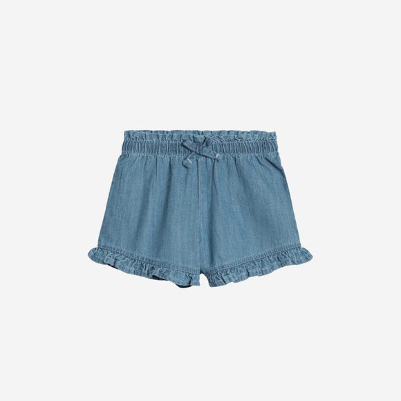 Colored Organics - Callie Chambray Ruffle Waist Short