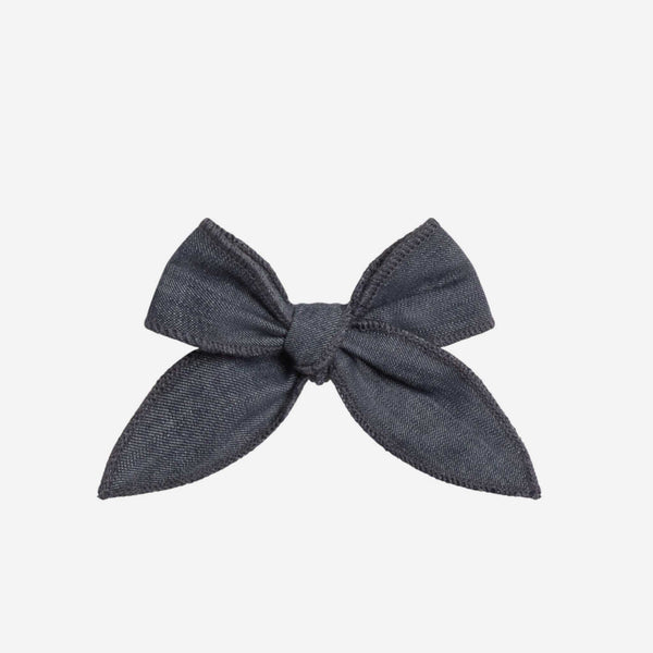 Colored Organics - Chambray Bow Clip