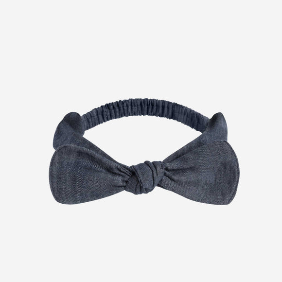 Colored Organics - Chambray Bow Headband