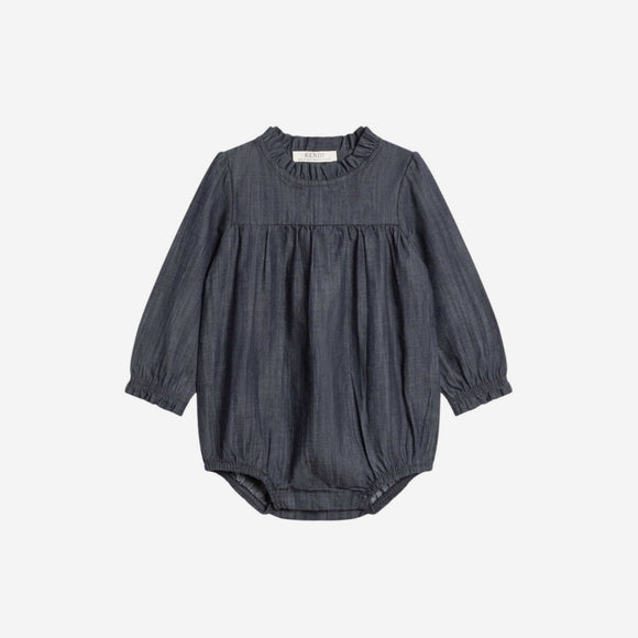 Colored Organics - Chantal Chambray Ruffle Romper